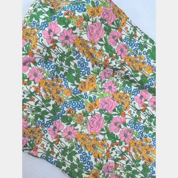 J Crew Womens One Piece Swimsuit in Mini Floral Walk Size 4 - Picture 3 of 6